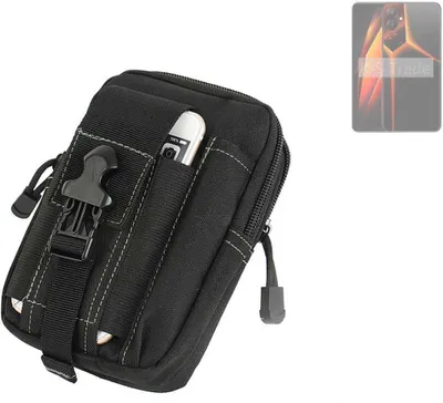 Produktbild von K-S-Trade Gürtel Tasche kompatibel mit Tecno Pova 4 Gürteltasche Holster Schutz Hülle Handy Hülle Smartphone outdoor Handy-Hülle schwarz