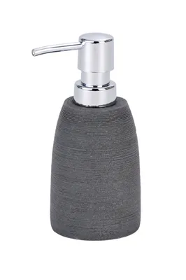 Produktbild von WENKO Seifen Spender Goa grau 210 ml Dosierer Bad Keramik Spender Gäste WC Küche