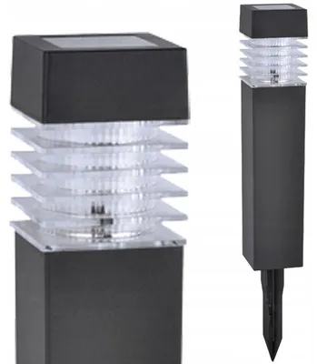 Image de Lampe solaire LED carrée noire MARTIN 315588 Polux
