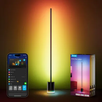 Obrázok produktu pre Govee Stojaca lampa LED RGBIC 152 cm, 1725 lm – do obývačky, herne, na počúvanie hudby, ovládanie cez aplikáciu