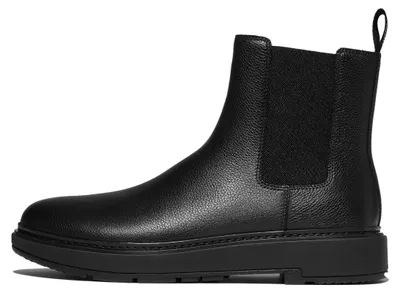 Immagine prodotto di Fitflop, stivali Chelsea da uomo in pelle scamosciata, modello Skandi, colore nero, taglia 47 EU
