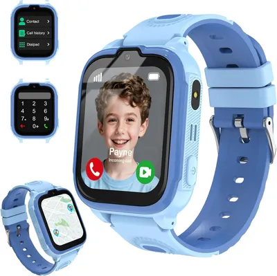 Produktbild von Kinder Smartwatch mit 4G, integriertem GPS, SOS-Notruf, Schulmodus, Videoanruf & langer Akkulaufzeit