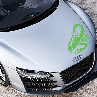 Produktbild von Aufkleber - Autoaufkleber "Skorpion" 80cm x 53cm lindgrün - Tuning Carystyling Heckscheibe Auto