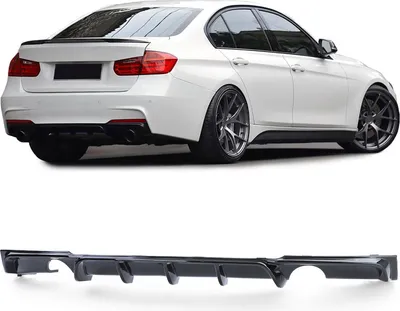Produktbild von Heckdiffusor Performance Schwarz Glanz passend für 3er BMW F30 F31 335i 340i