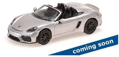 Produktbild von Minichamps 1:87 PORSCHE 718 SPYDER (981) - 2019 - SILVER METALLIC