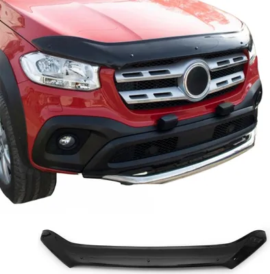 Image de Deflecteurs d'air capot de voiture pour Mercedes X Classe 2017-20 Acrylique Noir