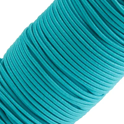 50m extra starke Gummikordel Gummischnur 3mm, himmelblau