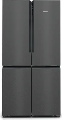 Siemens iQ500, Kühl-Gefrier-Kombination, mehr-türig, 183 x 91 cm, BlackSteel KF96NAXEA Frontansicht geschlossen