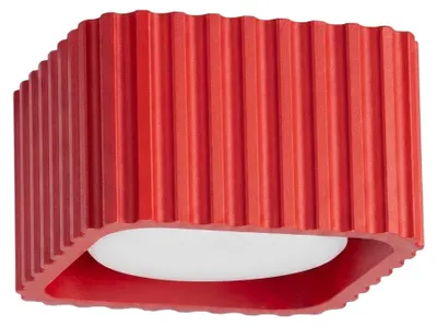 Productafbeelding van Plafondlamp RIFF 1 rood Gx53 1xGx53 10W aluminium 6x10x10cm Sollux Lighting