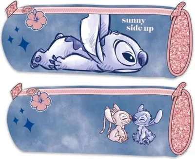 Obrázok produktu pre Kravatový peračník trblietavý - Stitch and Angel 22cm | Lilo & Stitch