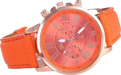 Produktbild von Elegante Damen Uhr Adria in Orange - Modernes Design trifft klassischen Charme KP33539