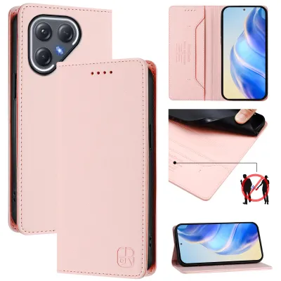 Produktbild von Lederhülle für Tecno Pova 7 Pro Hülle Flip Brieftasche Kartenfächern Ständer Schutzhülle Pink