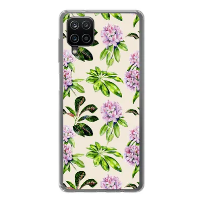 Produktbild von MuchoWow® Handyhülle Schutzhülle Hülle für Samsung Galaxy A12 Hortensien - Pflanzen - Muster Silikon Softcase Handy Hülle - Bild
