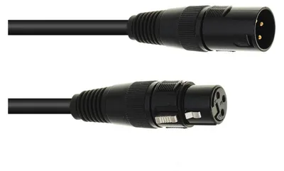 Zdjęcie produktu dla EUROLITE DMX kabel XLR 3pin 5m bw