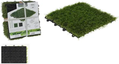 Immagine prodotto di Piastrelle in erba artificiale ProGarden 6 pezzi.