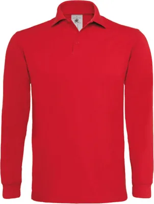 Obrázok produktu pre B&C PU423 | Polokošeľa Heavymill Longsleeve / Uni - Farba: červená - Veľkosť: M