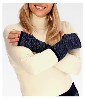 Produktbild von Armstulpen aus Wolle, Handwärmer, Pulswärmer, Strickhandschuhe