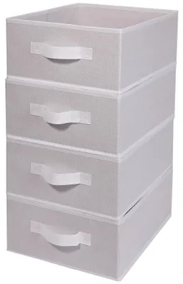 Obrázek produktu pro Skládací úložné boxy na oblečení a hračky, sada 4 kusů