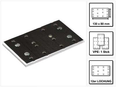Productafbeelding van Festool steunschijf StickFix SSH-STF 80x130/12 voor RTS 400 ( 489252 )