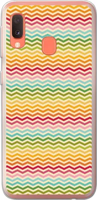 Produktbild von MuchoWow® Handyhülle Schutzhülle Hülle für Telefoonhoesje Samsung Galaxy A20e Muster - Regenbogen - Retro Silikon Softcase Handy Hülle - Abdeckung