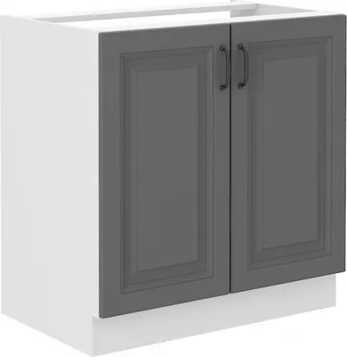 Immagine prodotto di Armadietto per lavello SOPHIA - larghezza 80 cm, grigio / bianco