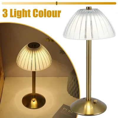 Produktbild von LED Tischlampe Touch Nachtlicht Bettlampe Tischleuchte Vintage Nachttischlampe
