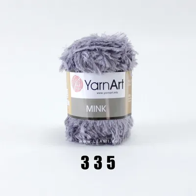 Produktbild von YarnArt Mink, Effektgarn, Flauschgarn, leami, leamigurumi 335 grau