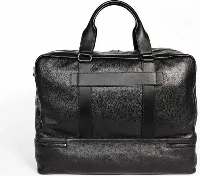 Produktbild von Herren Weekender-Tasche Schwarz mit Reißverschluss und zwei Tragegriffen
