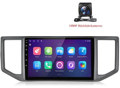 Produktbild von 10 Zoll Android Autoradio für VW Crafter 2017-2021 Wireless CarPlay Android Auto 8Core 6+128GB 4G LTE GPS Navigation inkl. 1080P Rückfahrkamera