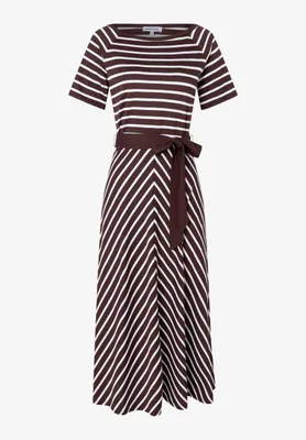 Produktbild von More & More Jersey-Dress with Stripes jersey stripe cool chocolate jersey stripe cool chocolate 38