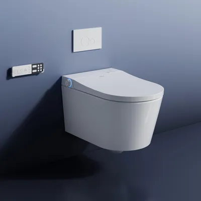 Obrázok produktu pre HOROW Inteligentné toaletné sedátko s funkciou sprchy, inteligentné WC s UV sterilizáciou, samočistiaca tryska, vykúvaná bidetová funkcia, fúkanie teplým vzduchom, nočné svetlo