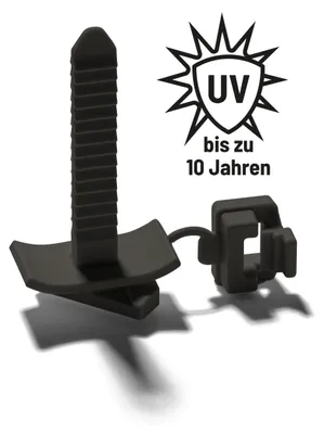 Productafbeelding van Schnabl universele bevestiging, UBK, voor kabelgoten, PA 6, zwart, 1 stuk.