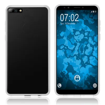 Produktbild von PhoneNatic Case kompatibel mit Huawei Y7 Pro (2018) - Crystal Clear Silikon Hülle transparent Cover