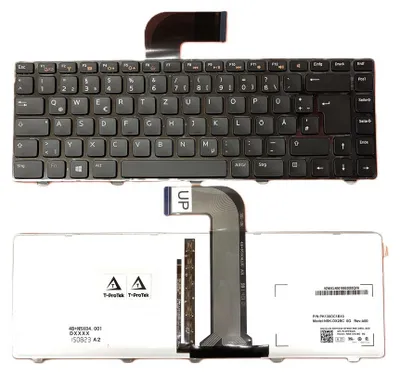 Image de FRANÇAIS - noir ver.2 avec clavier rétroéclairé pour Dell Vostro 3350 3550 3555 GR