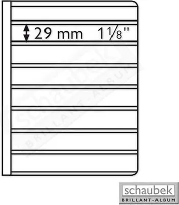 Produktbild von Schaubek EB29 Uniflex-Blatt - 8 Streifen, 29 mm x 195 mm Pack. zu 5 Stück