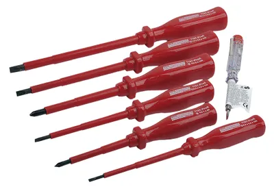 Produktbild von Brüder Mannesmann Schraubendrehersortiment, 7-tlg.