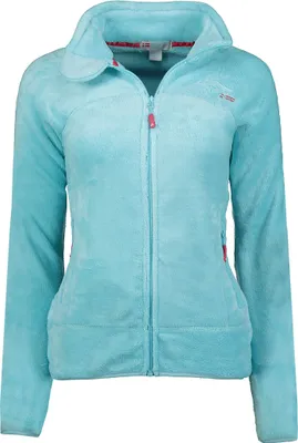 Produktbild von Geographical Norway Damen warme flauschige Fleece Jacke Outdoor Sweater Ski Sport Freizeit Model: G-Ursinia, Farbe: Türkis, Größe: XXL