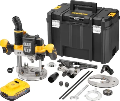 Zdjęcie produktu dla Frezarka akumulatorowa DeWalt DCW 620 NT 18 V 12 mm bezszczotkowa + 1x akumulator Powerstack 5,0 Ah + TSTAK - bez ładowarki