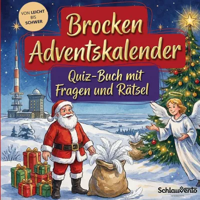 Produktbild von Brocken-Adventskalender: Quiz-Buch mit Fragen und Rätsel