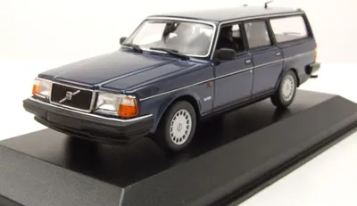 Produktbild von Volvo 240 GL Break Kombi 1986 dunkelblau metallic Modellauto 1:43 Maxichamps