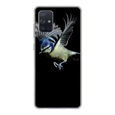 Produktbild von MuchoWow® Handyhülle Schutzhülle Hülle für Samsung Galaxy A51 Vogel - Federn - Porträt Silikon Softcase Handy Hülle - Schutzabdeckung