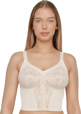 Produktbild von SUSA Longline-BH mit Vorderverschluss ohne Bügel Classic Modell 9606 (BH Größe: 125 D / Farbe: haut)