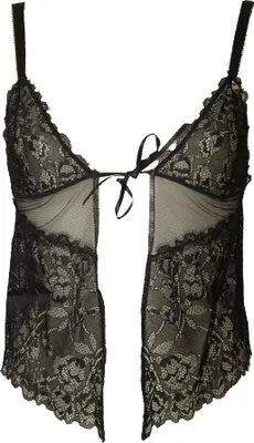 Produktbild von Offenes Tanktop für Damen aus Spitze EMPORIO ARMANI SPECIAL EDITION Artikel 163684 6P233, M, Viscosa 10%,Poliammide 74%,Elasthan 16%