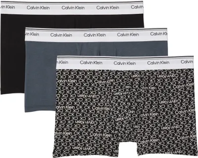 Produktbild von Calvin Klein Herren 3er Pack Boxershorts Trunks Balance mit Logobund, Mehrfarbig