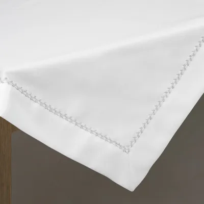 Produktbild von Festliche Tischdecke Tischdekoration MELI weiß 85x85