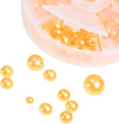 Produktbild von 1 Box / 690 Schmucksteine Cabochons Klebesteine Kuppel 412x26mm, Farbwahl, Farbe:sonnengelb