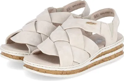 Produktbild von Rieker Damen Sandalen Beige Synthetik Größe: 42