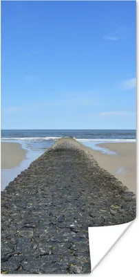 Produktbild von MuchoWow® Poster Nordsee - Strand - Wasser 75x150 cm - Dekoration für die Wände
