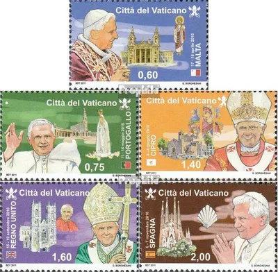 Produktbild von Briefmarken Vatikanstadt 2011 Mi 1721-1725 (kompl.Ausg.) postfrisch Papstreisen