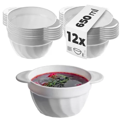 Immagine prodotto di KADAX "Posta", ciotole per zuppa, 650 ml, 12 pezzi